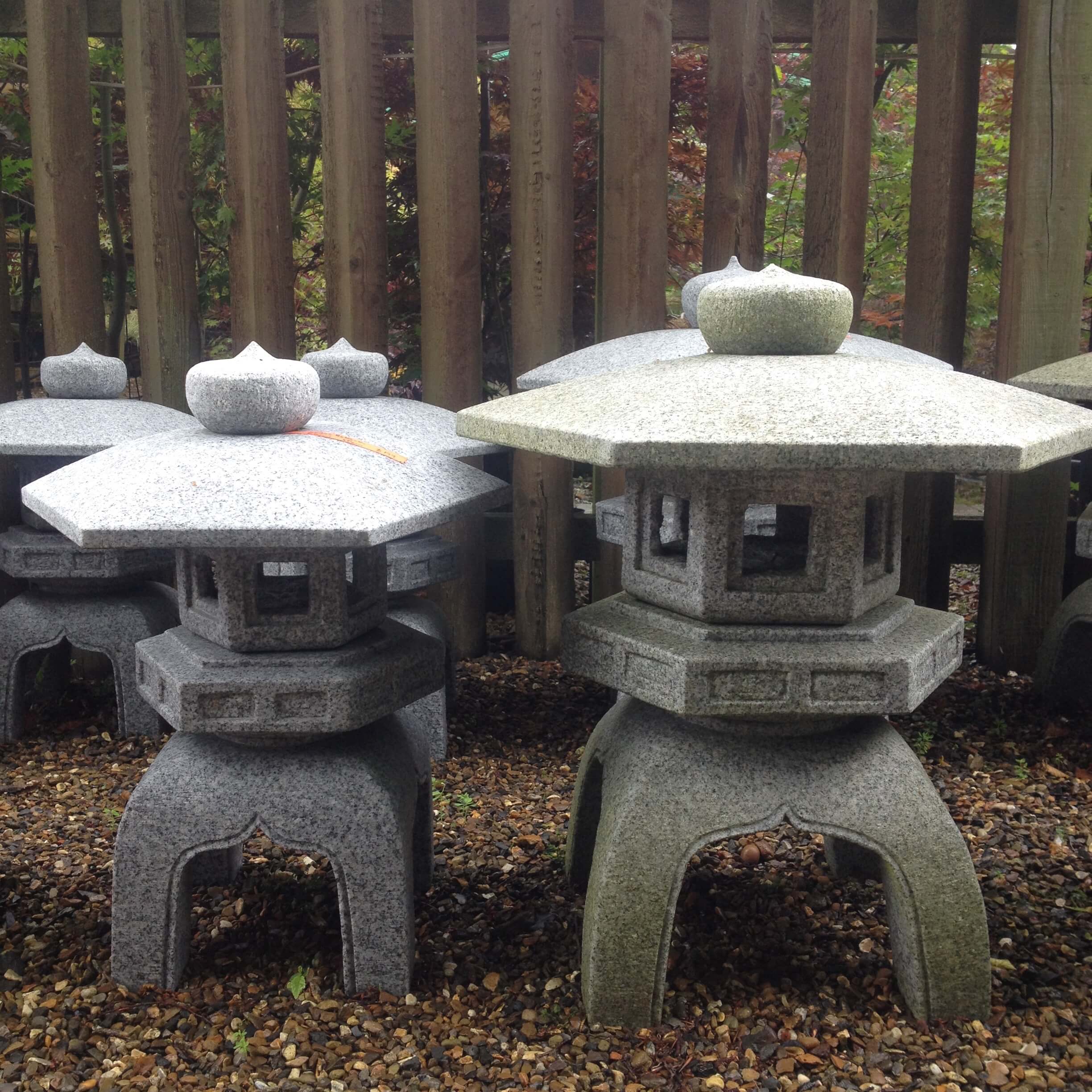 Kodai Rokkaku Yukimi Japanese Stone Lantern For Oriental Gardens Kyoto Range 